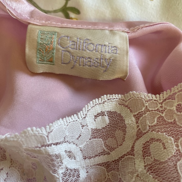 Vintage pink slip dress M - Picture 4 of 5